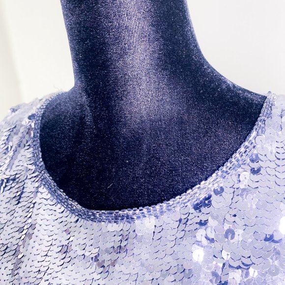 Jennifer Moore | Semi-Formal Women's Silk Beaded Sleeveless Sequin Shirt || Tank - Picture 7 of 15